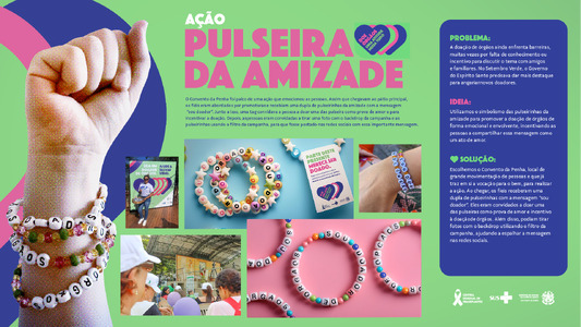 Pulseira da Amizade - Doação de Órgãos