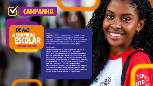 Chamada Escolar, de A a Z
